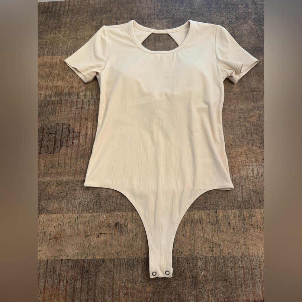 Vuori Cream One Piece Bodysuit
